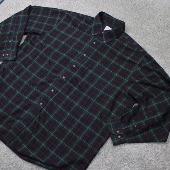 Brooks Brothers 346 Shirt Mens XL Blue/Green/Yellow/Red Non-Iron 100% Cotton L/S - Picture 4 of 13